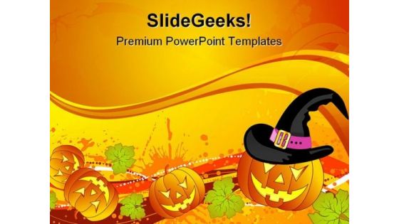 Halloween01 Autumn Festival PowerPoint Template 1010