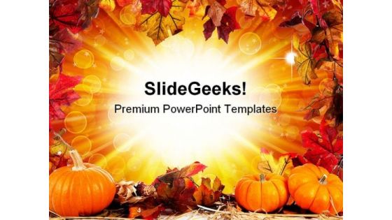 Halloween Border Nature PowerPoint Template 1010