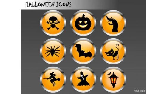 Halloween Icons PowerPoint Image Clipart Slides