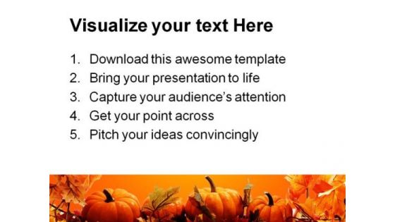Halloween Nature Abstract PowerPoint Template 0610