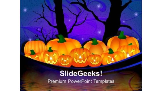 Halloween Pumpkin Nature PowerPoint Templates And PowerPoint Themes 0912