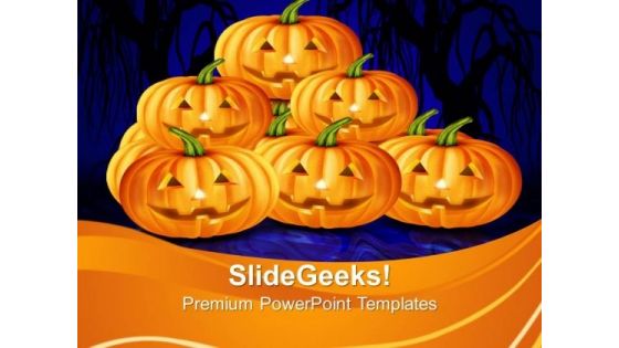 Halloween Pumpkins Vacation PowerPoint Templates And PowerPoint Themes 1012 Halloween Pumpkins Vacation PowerPoint Templates And PowerPoint Themes 1012