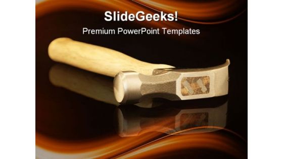 Hammer On Reflection Industrial PowerPoint Themes And PowerPoint Slides 0311