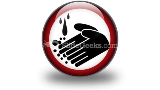 Hand Washing Circle PowerPoint Icon C Hand Washing Circle PowerPoint Icon C