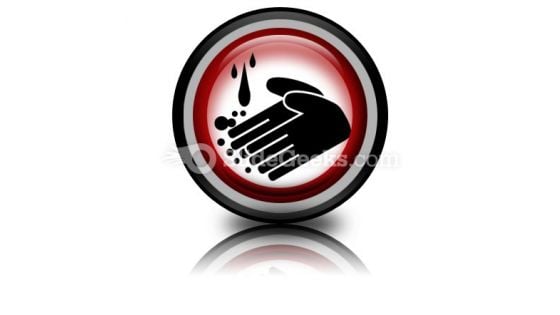 Hand Washing Circle PowerPoint Icon Cc Hand Washing Circle PowerPoint Icon Cc