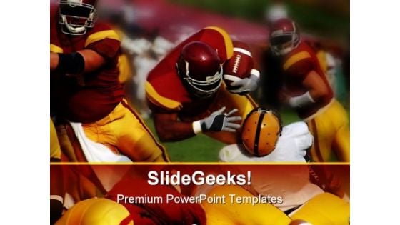 Handoff Sports PowerPoint Template 0810