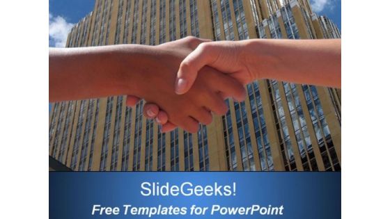 Business Handshake PowerPoint Template