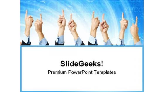 Hands Pointing Success Business PowerPoint Themes And PowerPoint Slides 0711