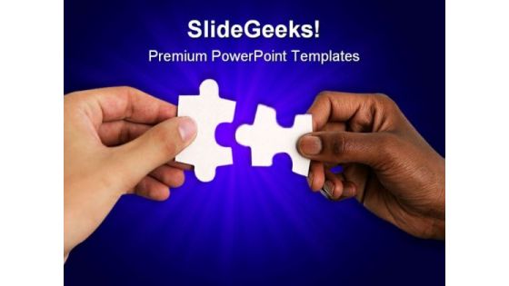 Hands With Puzzles Shapes PowerPoint Templates And PowerPoint Backgrounds 0411