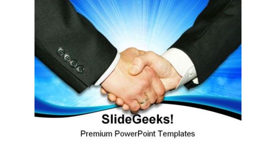 Handshake02 Business PowerPoint Templates And PowerPoint Backgrounds 0511