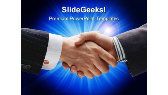 Handshake02 Business PowerPoint Templates And PowerPoint Backgrounds 0611