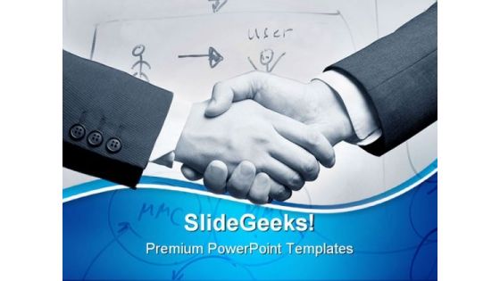 Handshake04 Business PowerPoint Templates And PowerPoint Backgrounds 0711