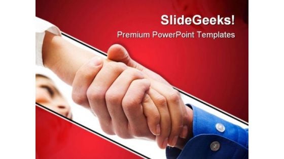 Handshake After Contract Business PowerPoint Templates And PowerPoint Backgrounds 0611