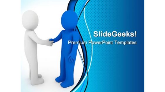 Handshake Business PowerPoint Backgrounds And Templates 0111