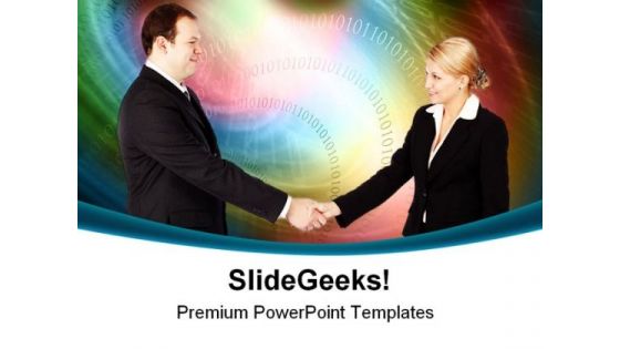 Handshake Business PowerPoint Templates And PowerPoint Backgrounds 0211