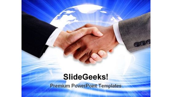 Handshake Business PowerPoint Themes And PowerPoint Slides 0411