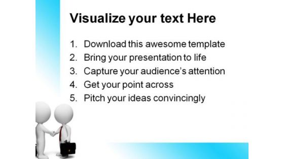 Handshake Business PowerPoint Themes And PowerPoint Slides 0511