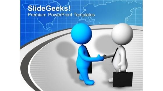 Handshake Global Business PowerPoint Templates Ppt Backgrounds For Slides 0213