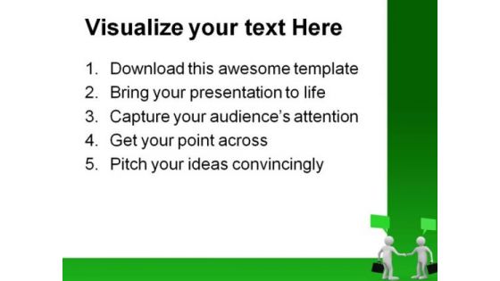 Handshake Meeting Business PowerPoint Themes And PowerPoint Slides 0911