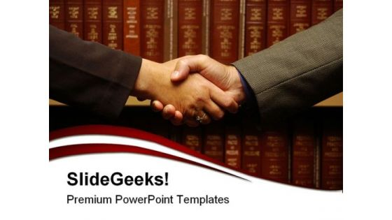 Handshake People Business PowerPoint Template 1110