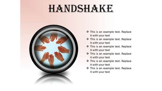 Handshake People PowerPoint Presentation Slides Cc