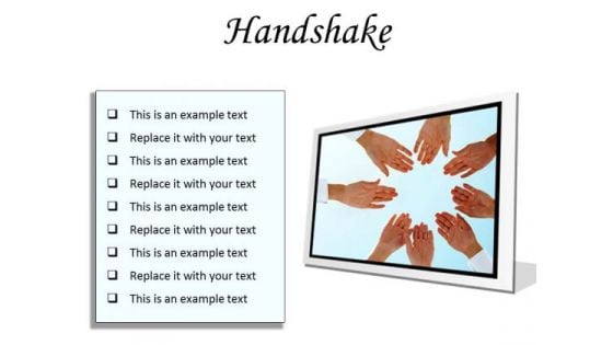 Handshake People PowerPoint Presentation Slides F