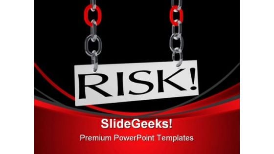 Hanging Risk Business PowerPoint Themes And PowerPoint Slides 0411