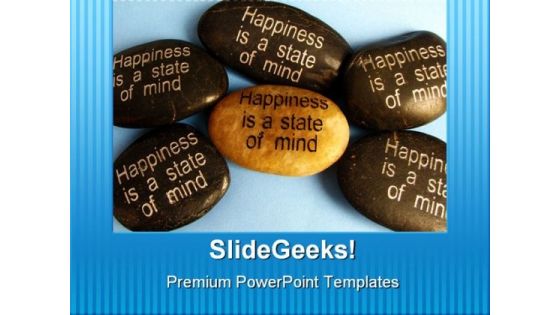 Happiness Affirmation Metaphor PowerPoint Themes And PowerPoint Slides 0711