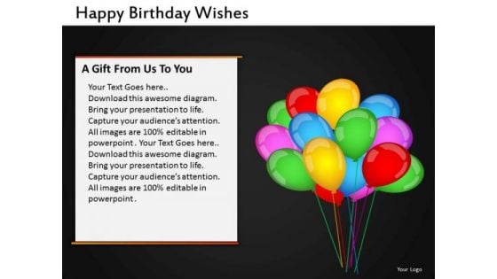 Happy Birthday Balloons PowerPoint Slides Editable Ppt Templates Happy Birthday Balloons PowerPoint Slides Editable Ppt Templates