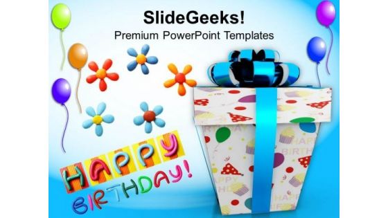 Happy Birthday Gift Balloons Events PowerPoint Templates And PowerPoint Themes 1112