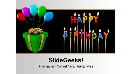 Happy Birthday Gifts And Decoration PowerPoint Templates Ppt Backgrounds For Slides 0313