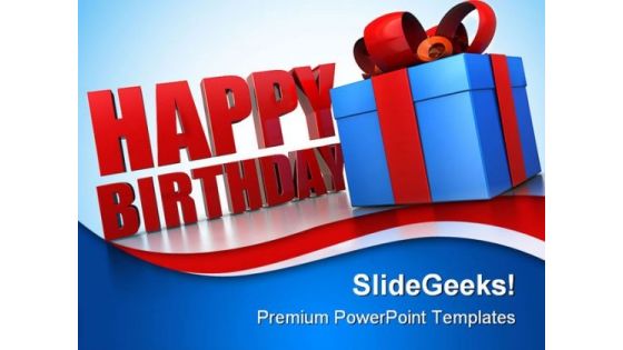 Happy Birthday Gifts Events PowerPoint Templates And PowerPoint Backgrounds 0311