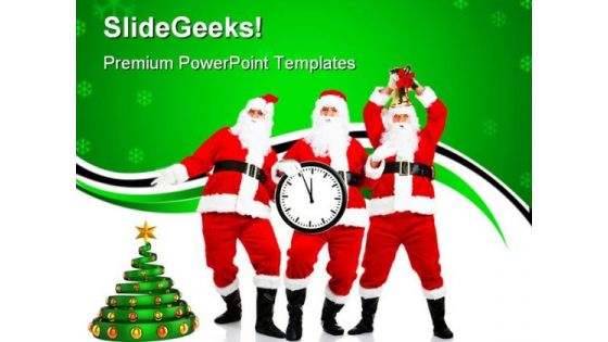 Happy Christmas01 Festival PowerPoint Templates And PowerPoint Backgrounds 0711
