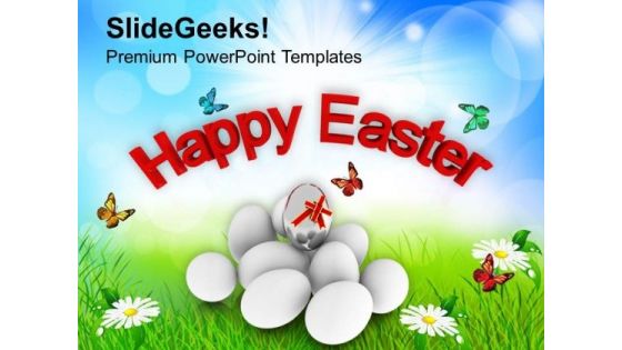 Happy Easter Day Religious Festival PowerPoint Templates Ppt Backgrounds For Slides 0313