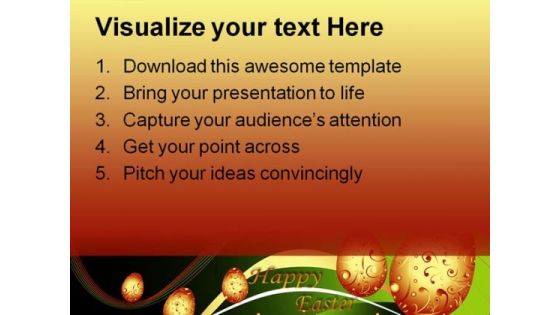 Happy Easter Festival PowerPoint Themes And PowerPoint Slides 0211