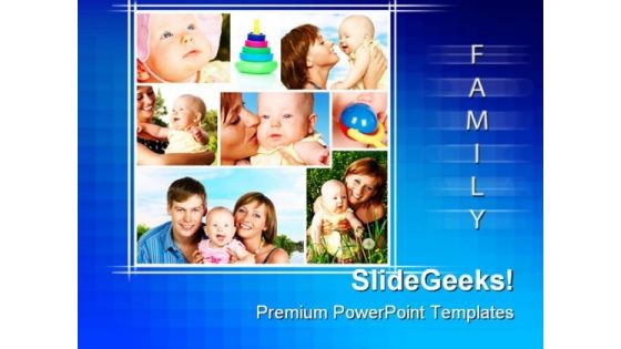 Happy Family Children PowerPoint Templates And PowerPoint Backgrounds 0411