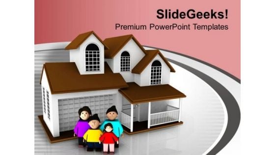 Happy Family Having Fun PowerPoint Templates Ppt Backgrounds For Slides 0713