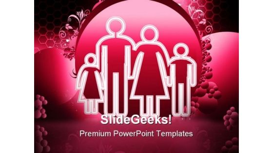 Happy Family People PowerPoint Templates And PowerPoint Backgrounds 0711