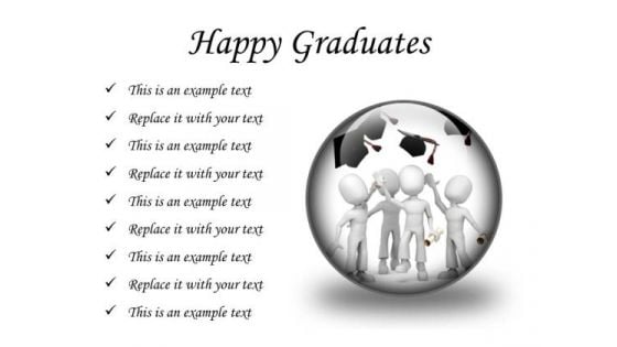 Happy Graduates Success PowerPoint Presentation Slides C