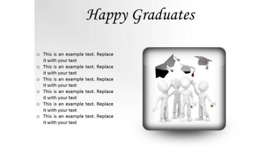 Happy Graduates Success PowerPoint Presentation Slides S