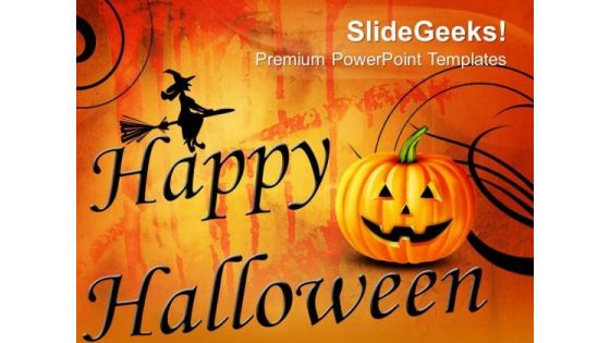 Happy Halloween Abstract PowerPoint Templates And PowerPoint Themes 0812