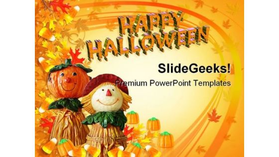 Happy Halloween Nature PowerPoint Template 1110