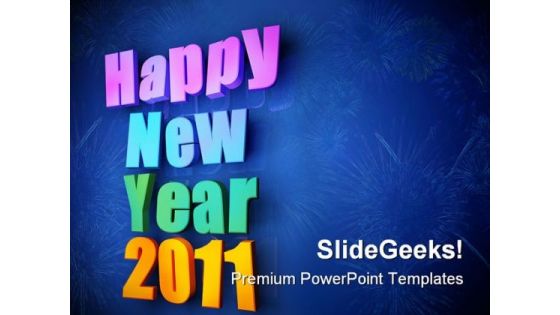 Happy New Year02 Festival PowerPoint Backgrounds And Templates 1210