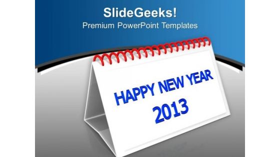 Happy New Year 2013 PowerPoint Templates Ppt Backgrounds For Slides 0413