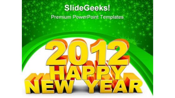 Happy New Year Abstract PowerPoint Templates And PowerPoint Backgrounds 1011