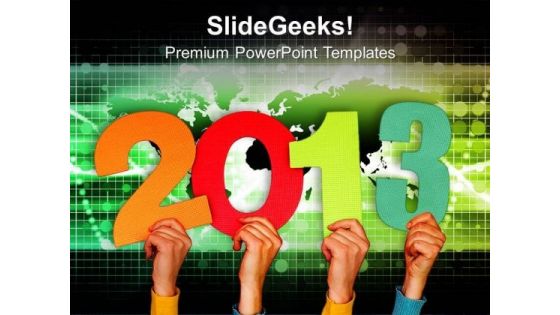 Happy New Year Business Concept PowerPoint Templates Ppt Backgrounds For Slides 1112