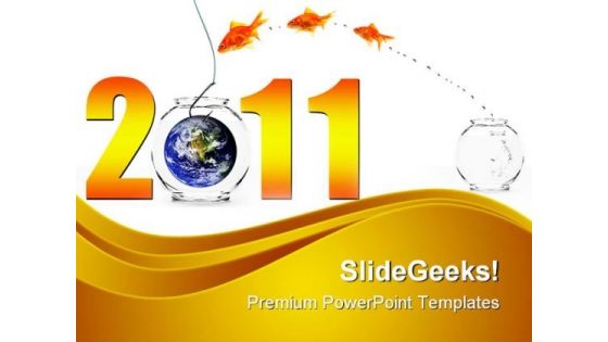 Happy New Year Business PowerPoint Themes And PowerPoint Slides 0511
