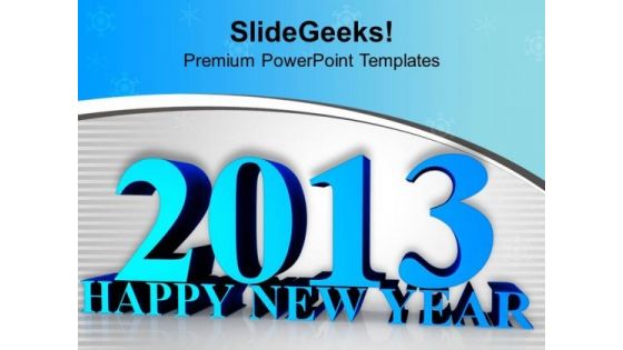 Happy New Year Celebration Holidays Concept PowerPoint Templates Ppt Backgrounds For Slides 0113