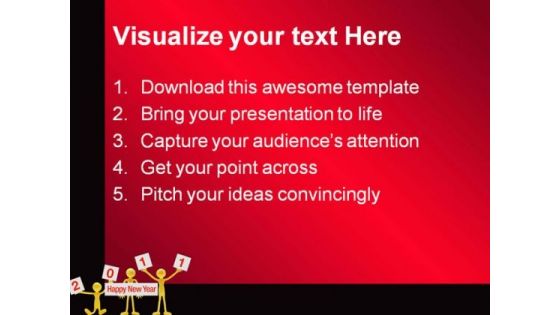 Happy New Year Festival PowerPoint Themes And PowerPoint Slides 0411