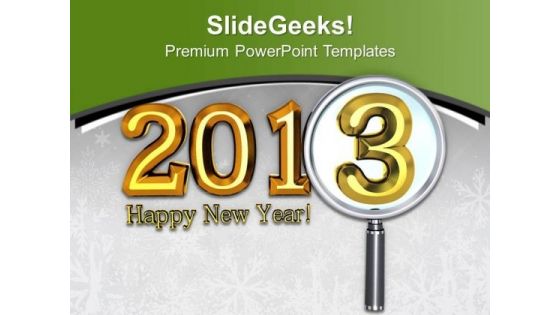 Happy New Year Theme 2013 PowerPoint Templates Ppt Backgrounds For Slides 0413